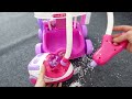 7 Minutes Satisfying with Unboxing Super Cute Sweet Home Magical Play Set | Pink Cleaning Cart ASMR