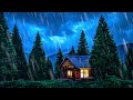 White Noise Rain Sounds for Sleeping | Rainstorm on Roof Ambience