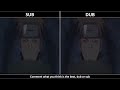 Naruto Sub Vs Dub Moments