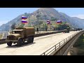 Israeli Secret Gas Supply Convoy Badly Destroyed by Irani Fighter Jets, Drone & Helicopter - GTA 5