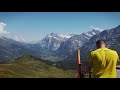 4K City Walks: Mannlichen Switzerland Mountains  - Virtual Walk Walking Treadmill Video