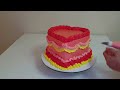 PINK HEART VINTAGE CAKE