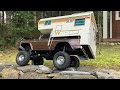 Traxxas TRX4 High Trail F150 and slide in 70's camper