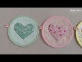 Heart Coaster | Heart Applique | Valentine's Day Handmade Gift Idea