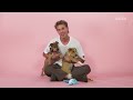 Austin Butler Plays With Puppies